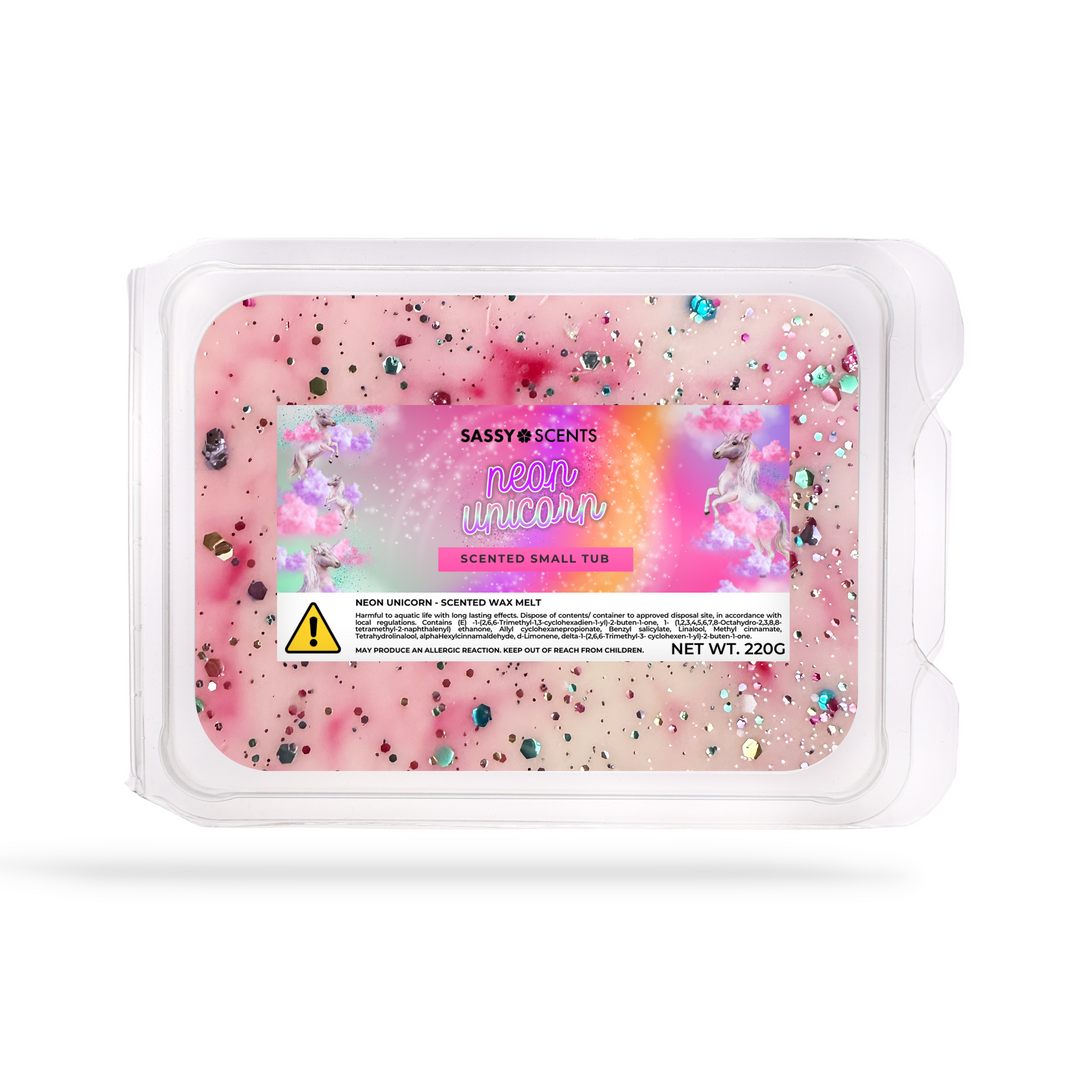 Neon Unicorn Small Tub - Sassy Shop Wax