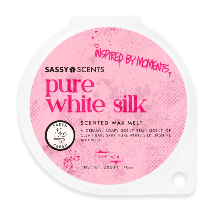 Pure White Silk Wax Melt - Sassy Shop Wax