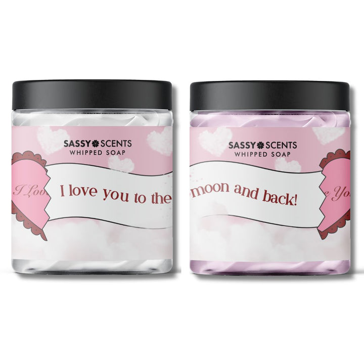 I Love You Two Pack of Whipped Soaps - Sassy Shop Wax