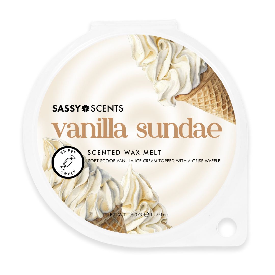Vanilla Sundae Wax Melt - Sassy Shop Wax