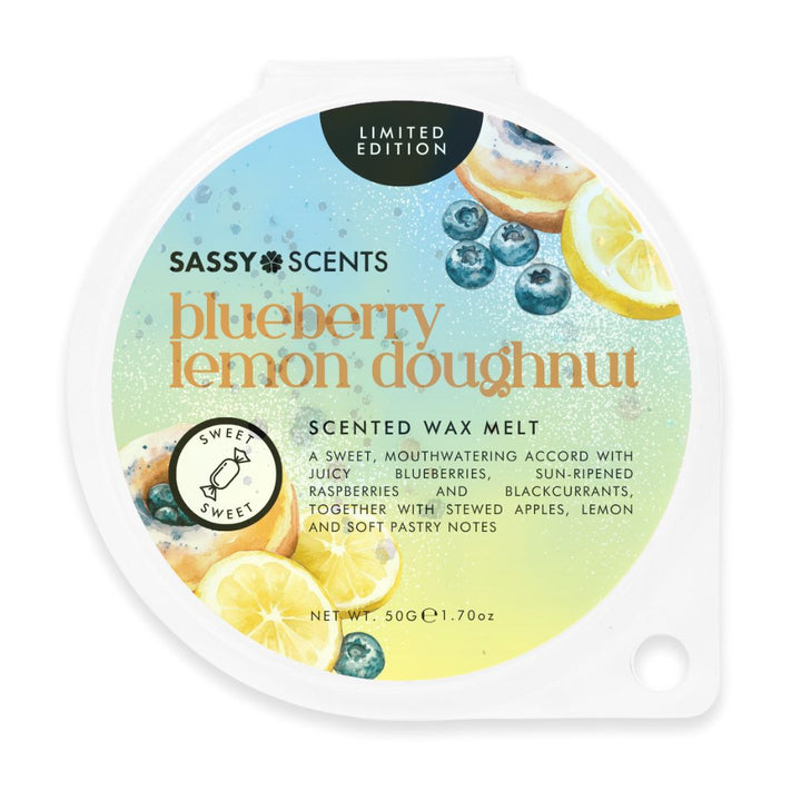 Blueberry Lemon Doughnut Wax Melt - Sassy Shop Wax