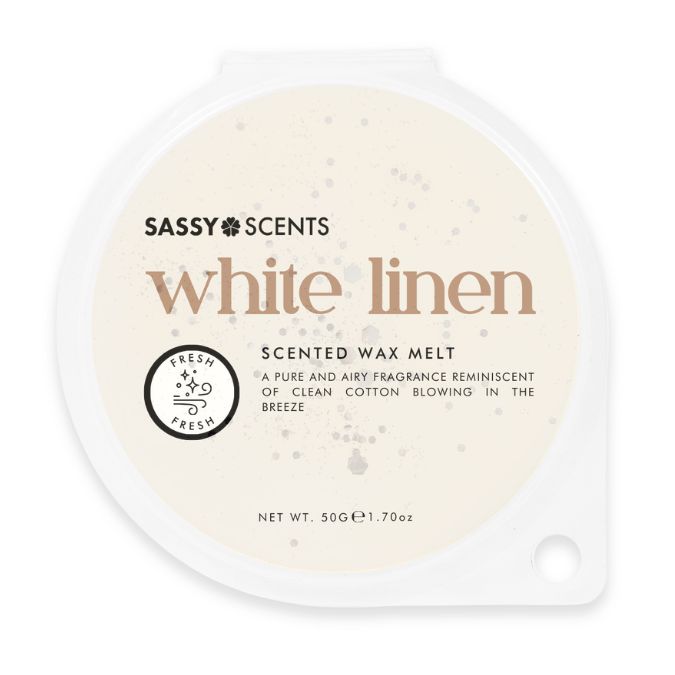 White Linen Wax Melt - Sassy Shop Wax