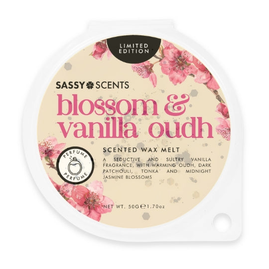 Blossom & Vanilla Oudh Wax Melt - Sassy Shop Wax