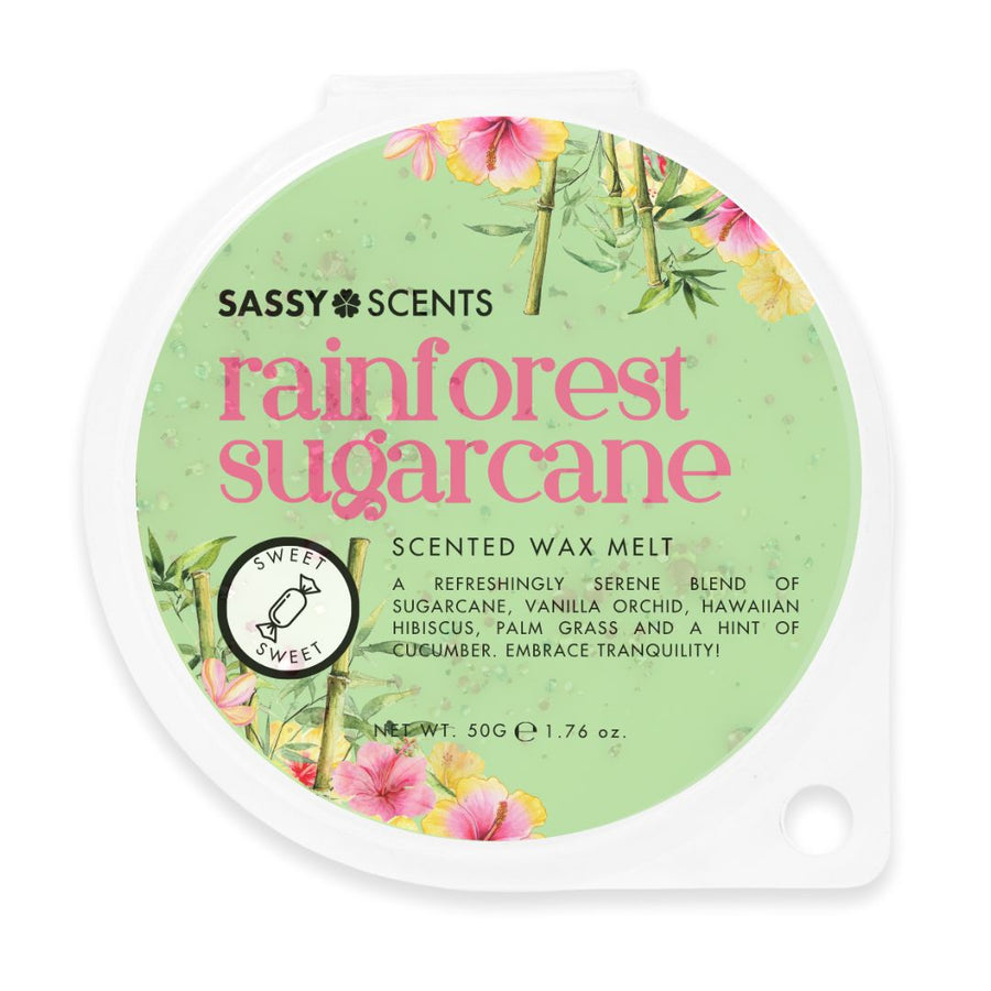 Rainforest Sugarcane Wax Melt - Sassy Shop Wax