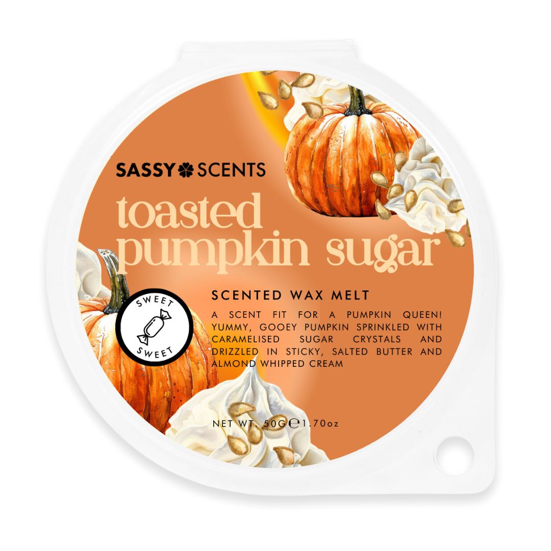 Toasted Pumpkin Sugar Wax Melt - Sassy Shop Wax