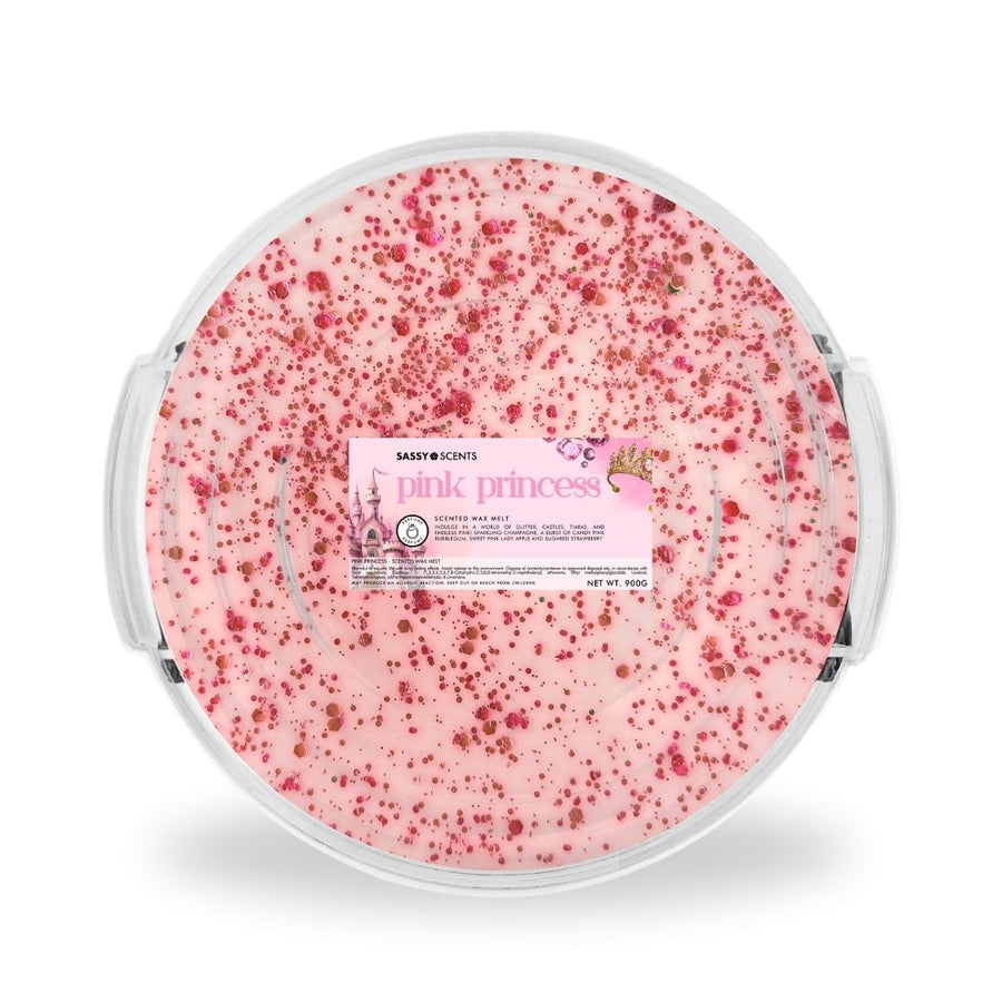 Pink Princess Grande Tub - Round 900g - Sassy Shop Wax