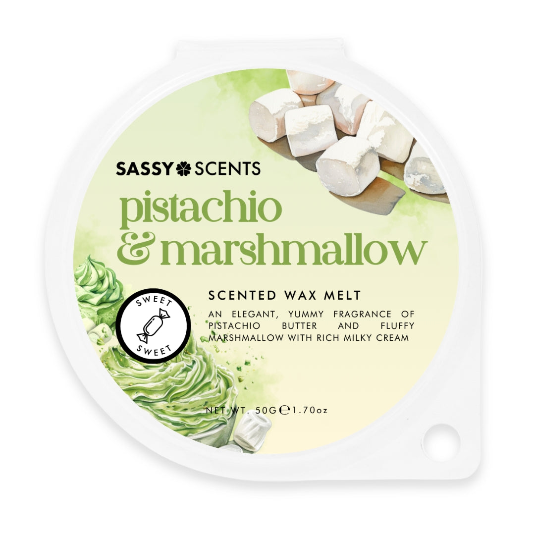 Pistachio & Marshmallow Wax Melt - Sassy Shop Wax