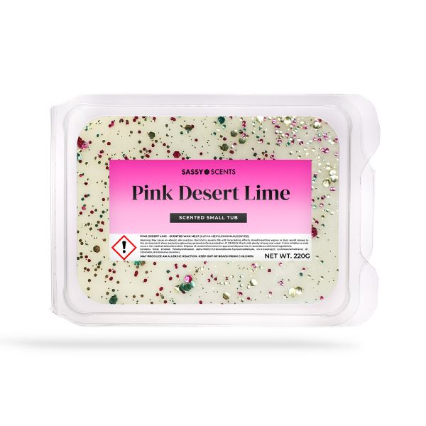 Pink Desert Lime Small Tub - Sassy Shop Wax