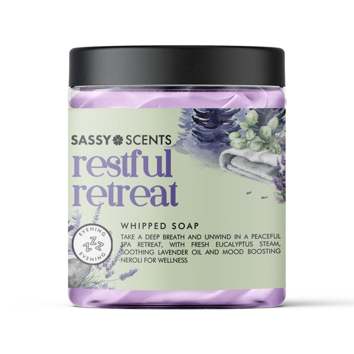 Restful Retreat Whipped Soap - Sassy Shop Wax