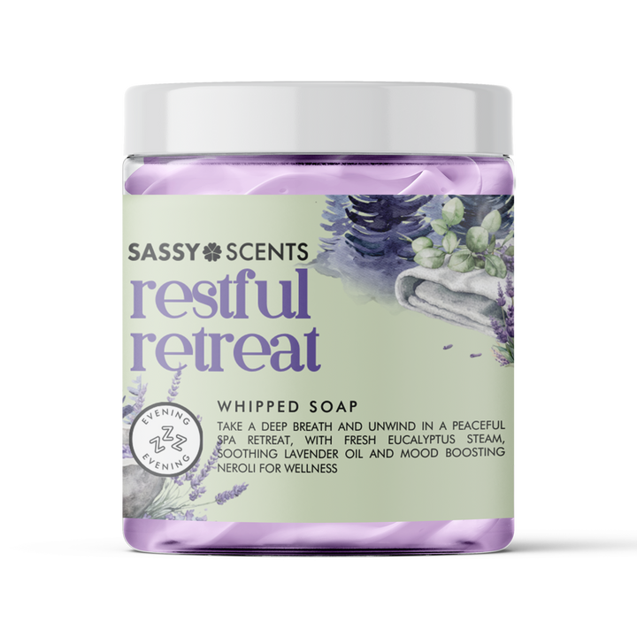 Restful Retreat Whipped Soap - Sassy Shop Wax