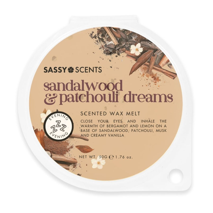 Sandalwood & Patchouli Dreams Wax Melt - Sassy Shop Wax