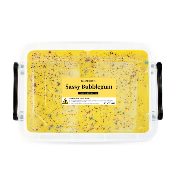 Sassy Bubblegum Grande Tub - 900g - Sassy Shop Wax