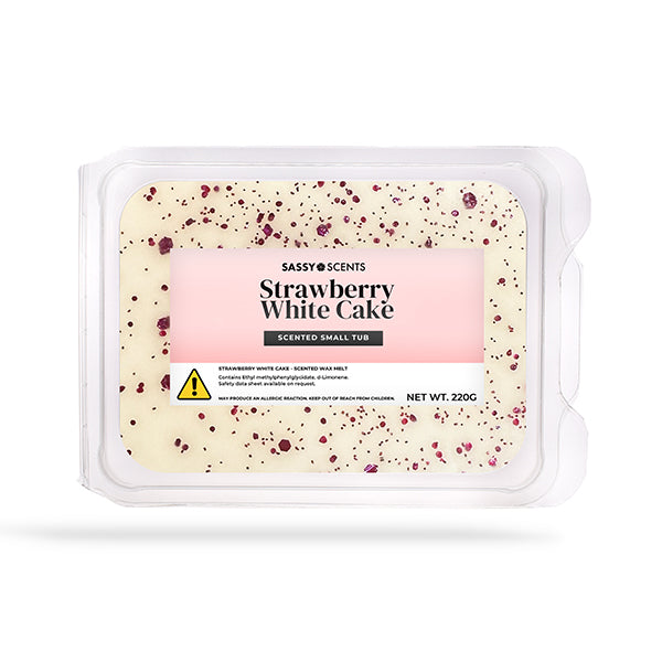 Strawberry White Cake Small Tub - Sassy Shop Wax