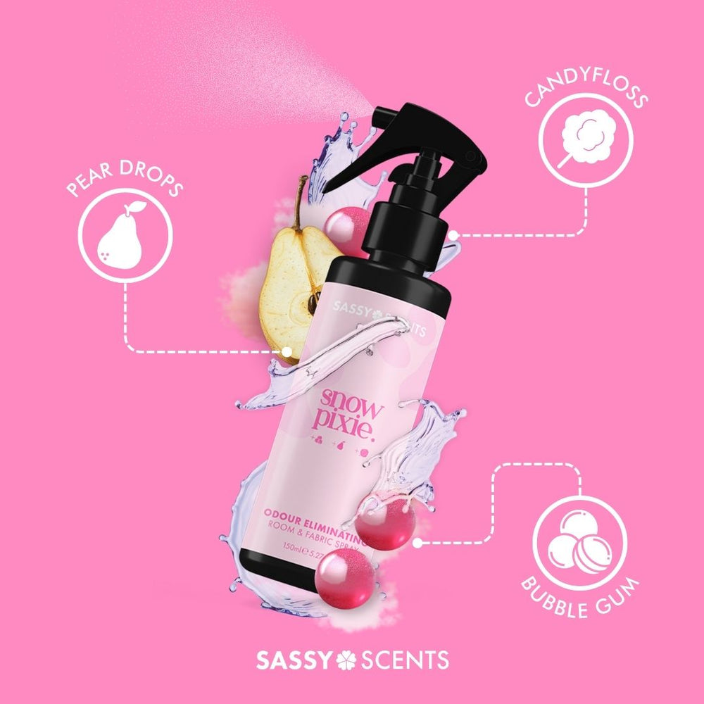 Snow Pixie Odour Eliminating Room & Fabric Spray - Sassy Shop Wax