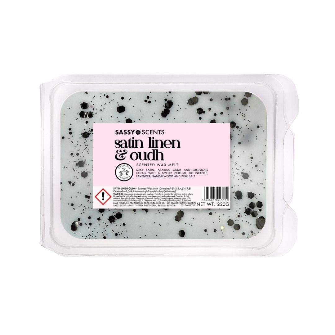 Satin Linen & Oudh Small Tub - Sassy Shop Wax
