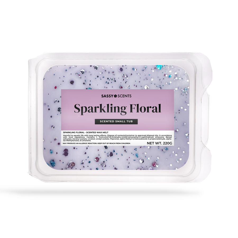 Sparkling Floral Small Tub - Sassy Shop Wax