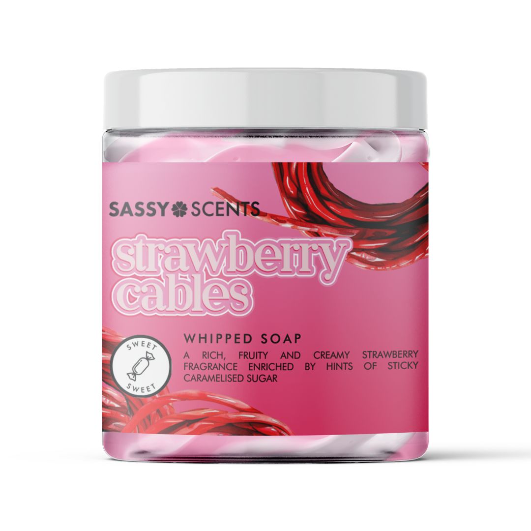 Strawberry Cables Whipped Soap - Sassy Shop Wax