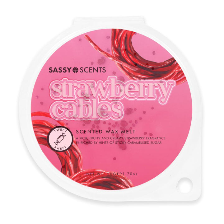 Strawberry Cables Wax Melt - Sassy Shop Wax