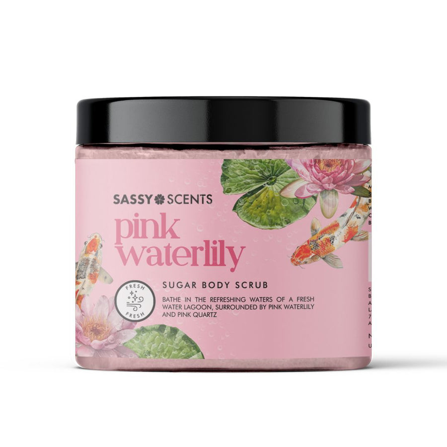 Pink Waterlily Sugar Body Scrub - Sassy Shop Wax