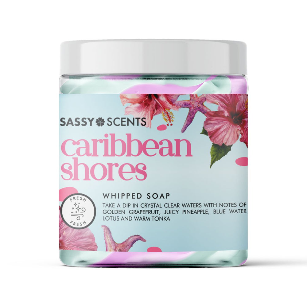 Caribbean Shores Whipped Soap - Sassy Shop Wax