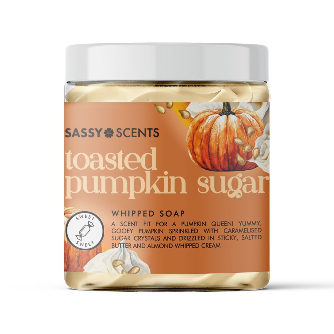 Toasted Pumpkin Sugar Whipped Soap - Sassy Shop Wax