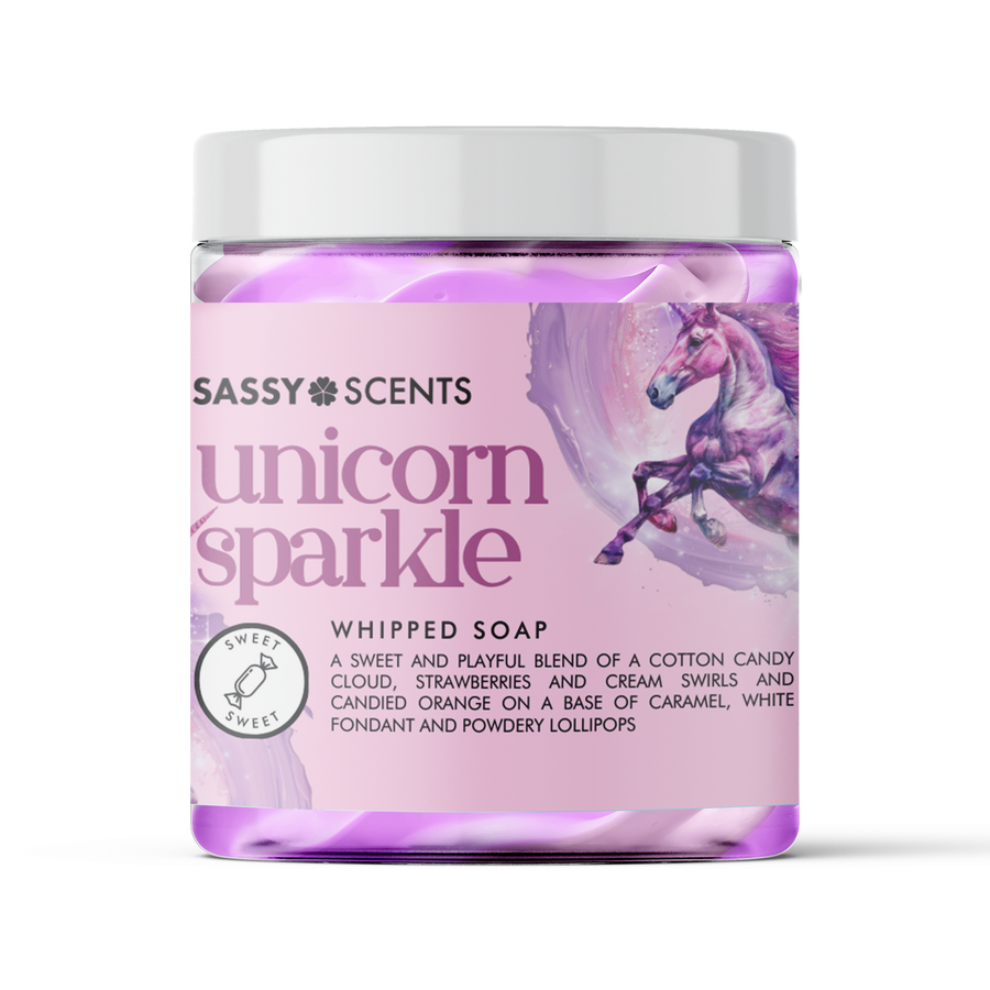 Unicorn Sparkle Whipped Soap - Sassy Shop Wax