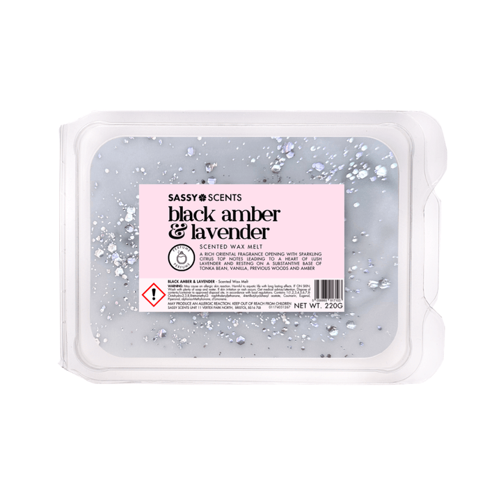 Black Amber & Lavender Small Tub - Sassy Scents