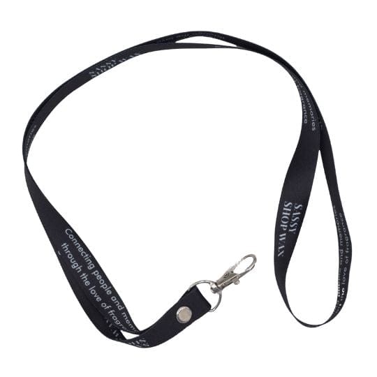 Black Sassy Lanyard - Sassy Scents