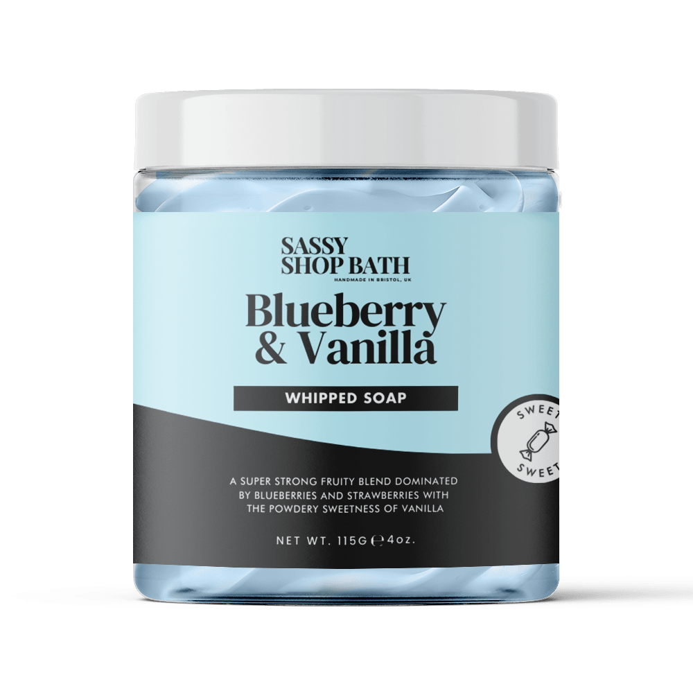 Blueberry & Vanilla Whipped Soap - Sassy Scents