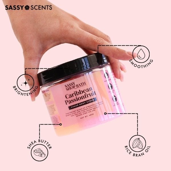 Caribbean Passionfruit Sugar Body Scrub - Sassy Scents