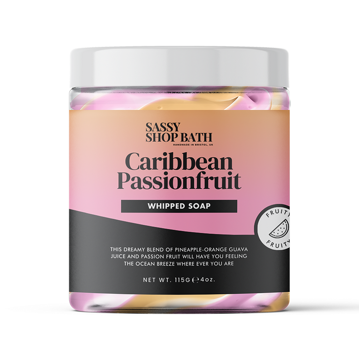 Caribbean Passionfruit Whipped Soap - Sassy Shop Wax