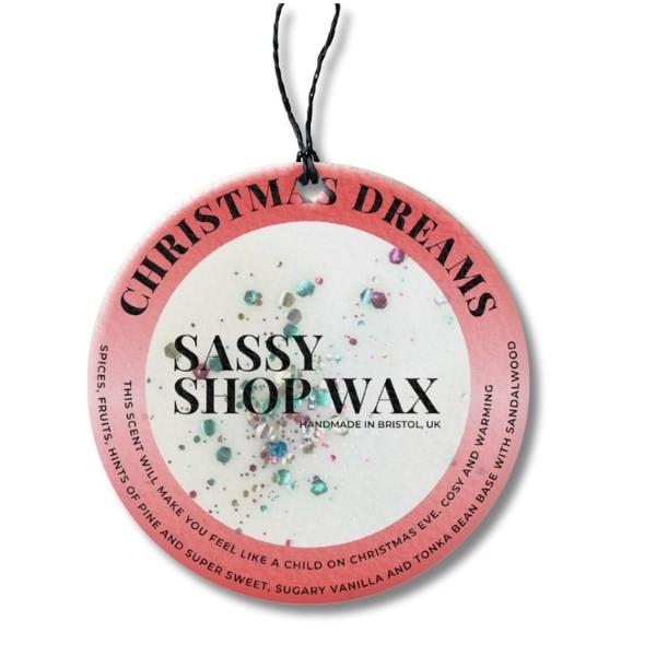 Christmas Dreams Car Freshener - Sassy Shop Wax