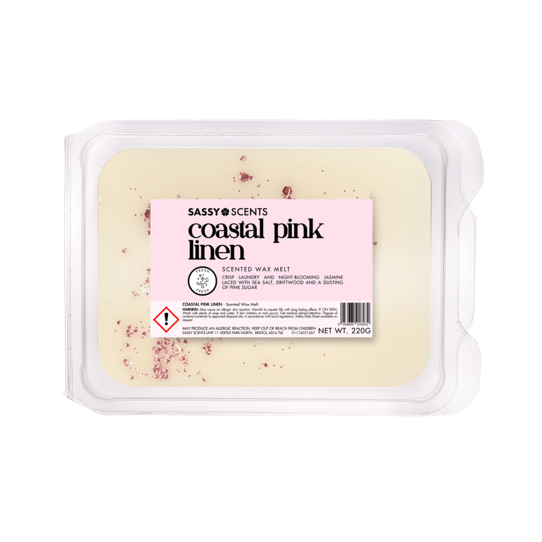 Coastal Pink Linen Small Tub - Sassy Scents