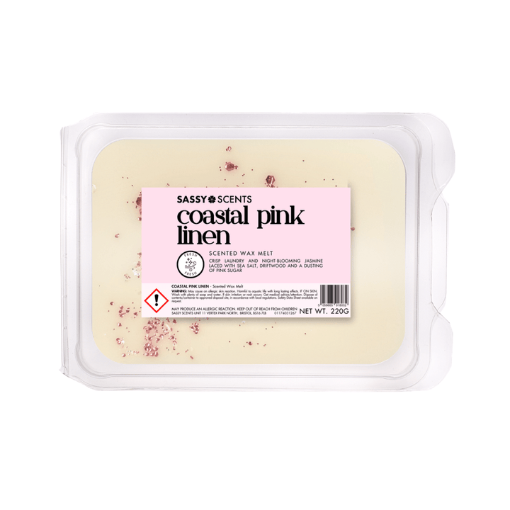 Coastal Pink Linen Small Tub - Sassy Scents
