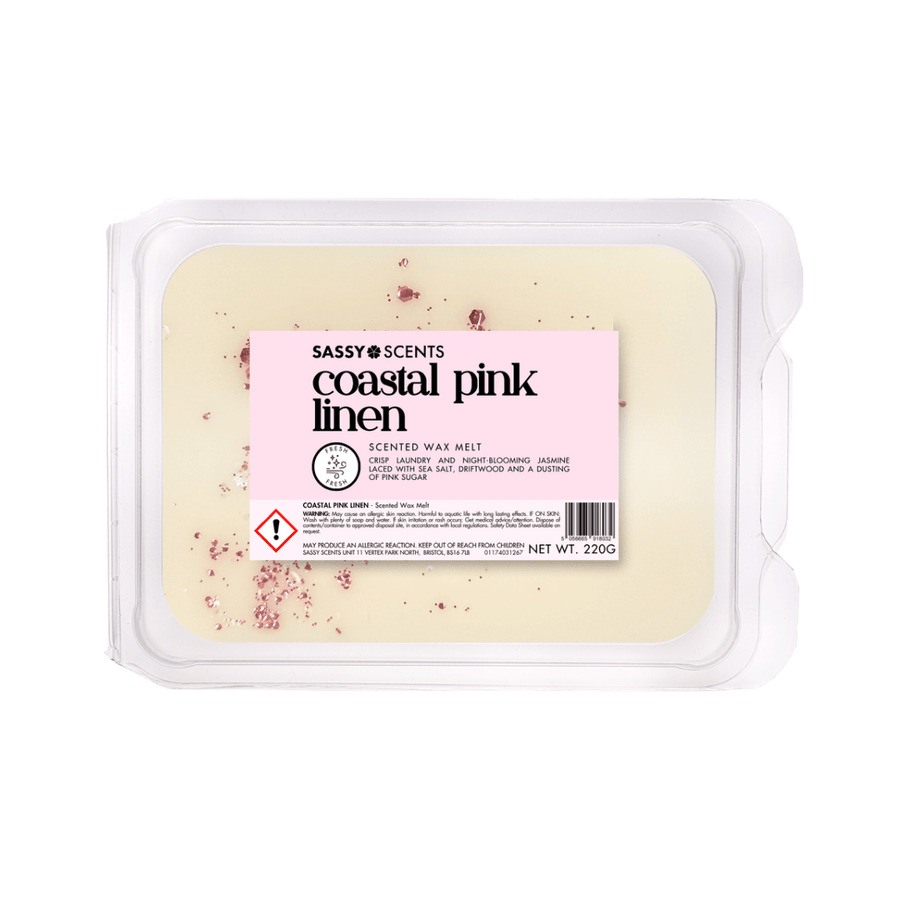 Coastal Pink Linen Small Tub