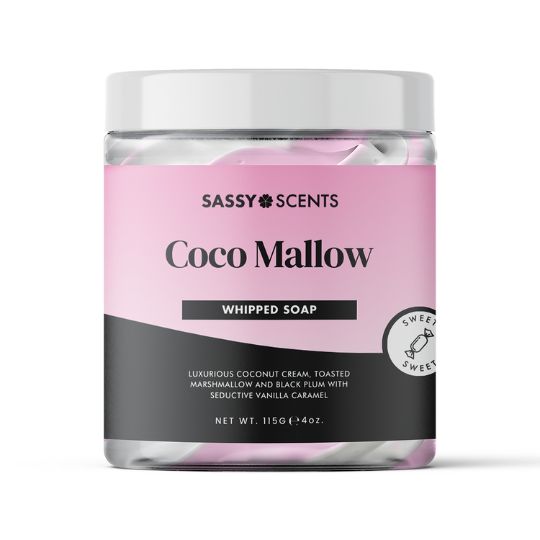 Coco Mallow Whipped Soap - Sassy Shop Wax