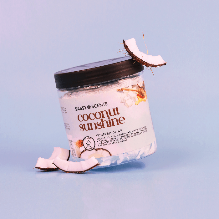 Coconut Sunshine Whipped Soap - Sassy Scents