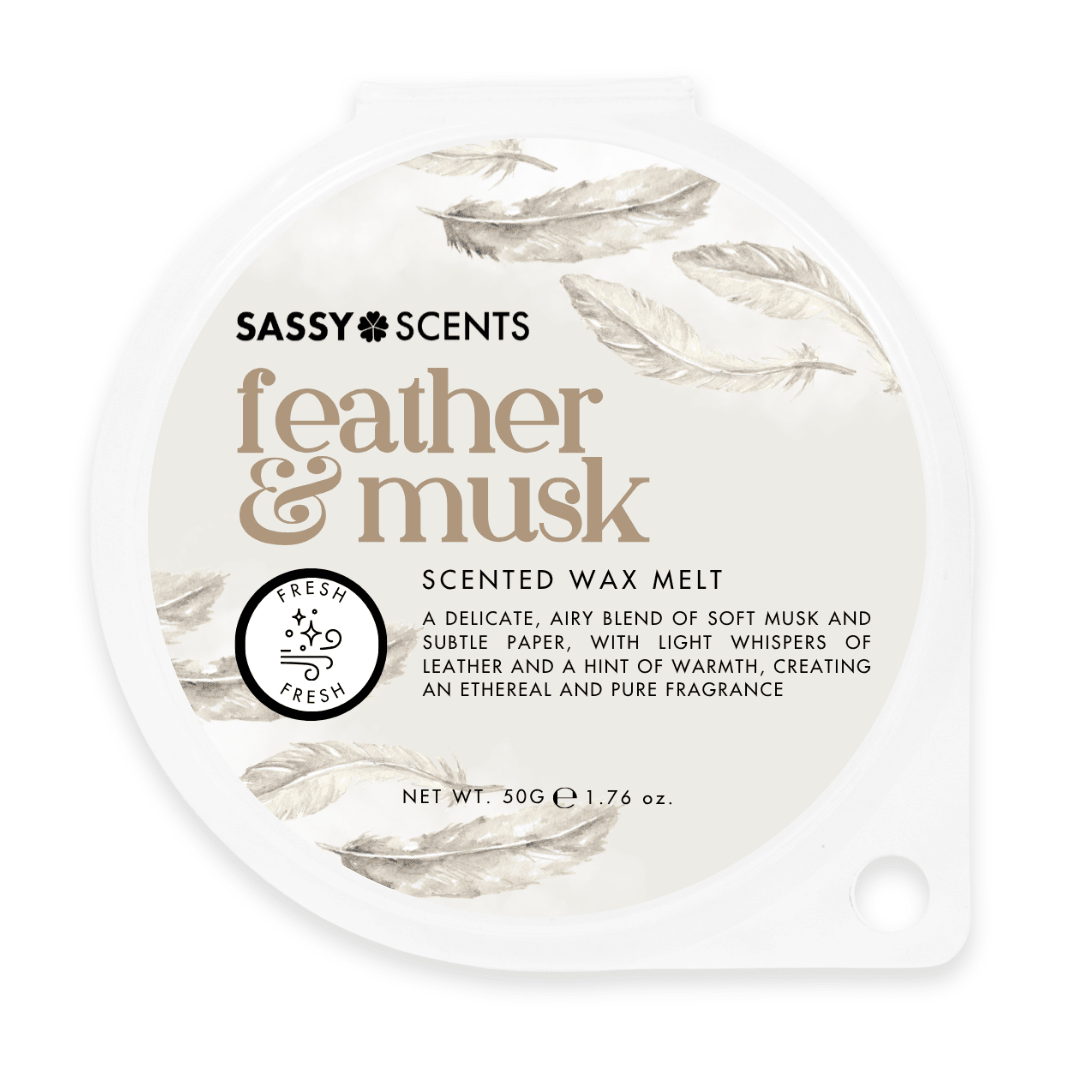 Feather & Musk Wax Melt - Sassy Scents