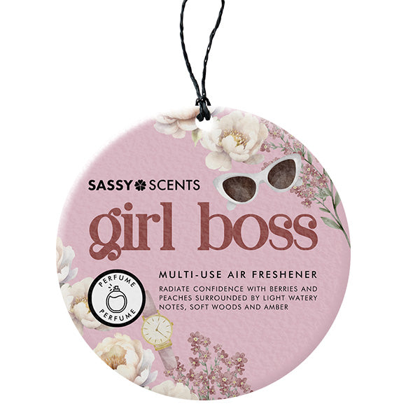 Girl Boss Hanging Car Freshener - Sassy Shop Wax