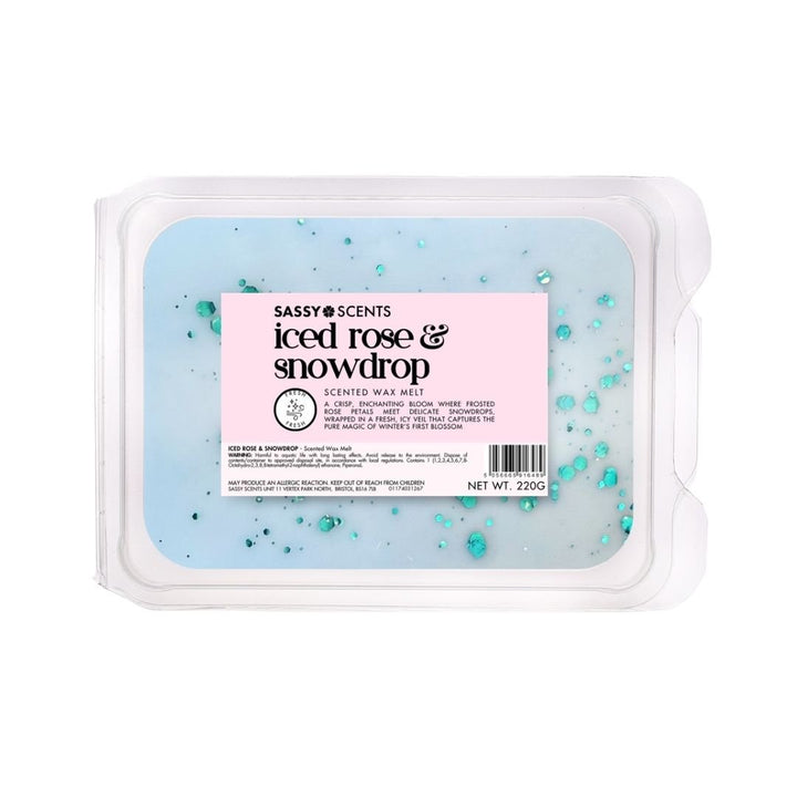 Iced Rose & Snowdrop Small Tub - Sassy Scents