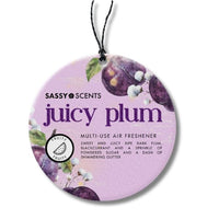 Juicy Plum Hanging Car Freshener