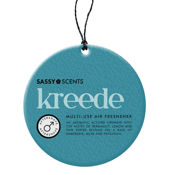 Kreede Hanging Car Freshener - Sassy Scents