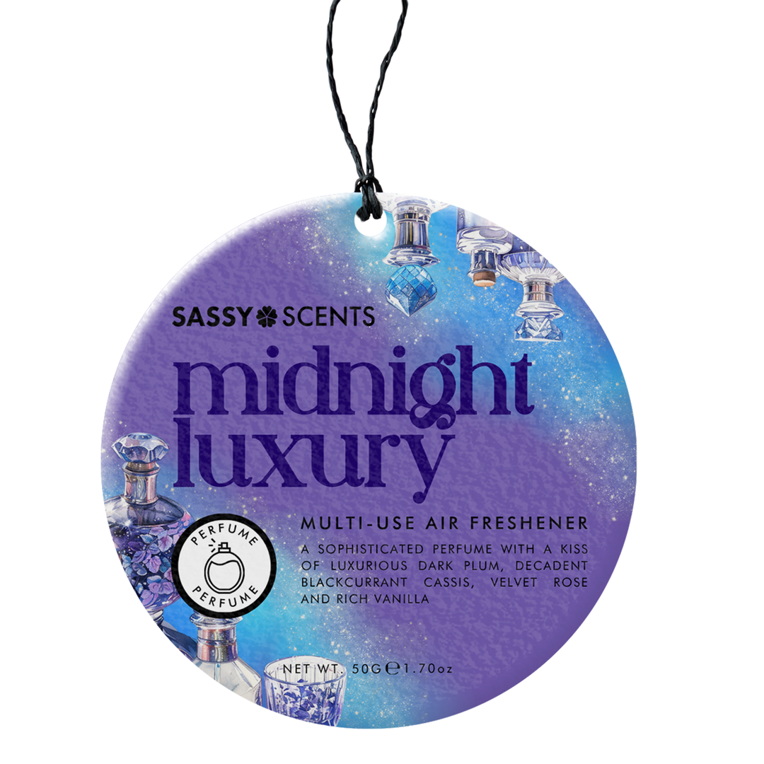 Midnight Luxury Car Freshener - Sassy Shop Wax