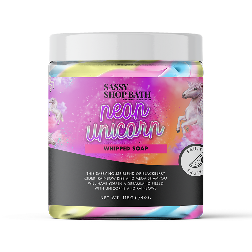 Neon Unicorn Whipped Soap - Sassy Shop Wax