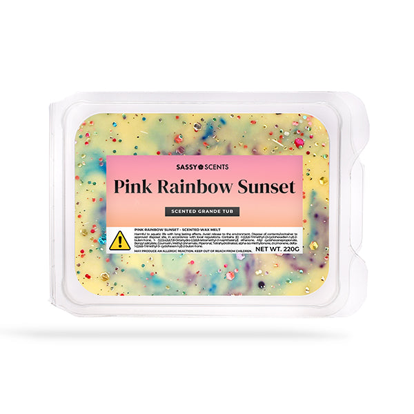 Pink Rainbow Sunset Small Tub - Sassy Shop Wax