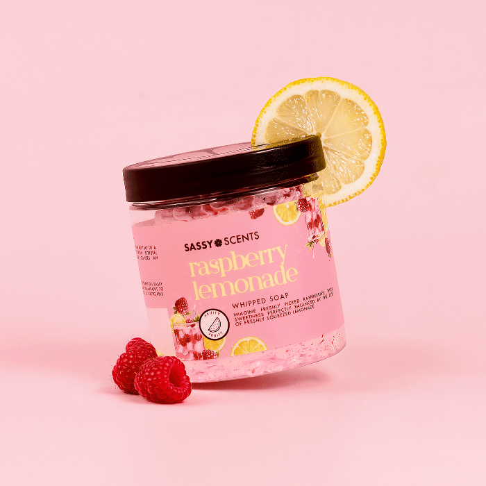 Raspberry Lemonade Whipped Soap