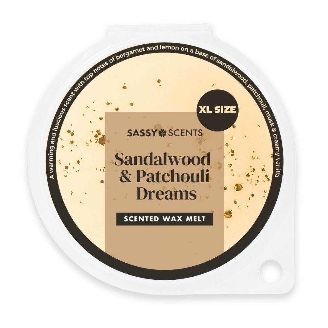 Sandalwood & Patchouli Dreams XL Wax Melt - Sassy Scents