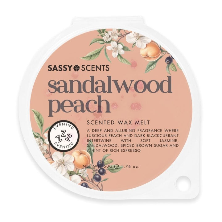 Sandalwood Peach Wax Melt - Sassy Scents
