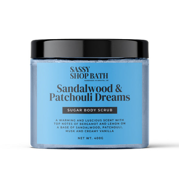 Sandalwood & Patchouli Dreams Sugar Body Scrub - Sassy Shop Wax