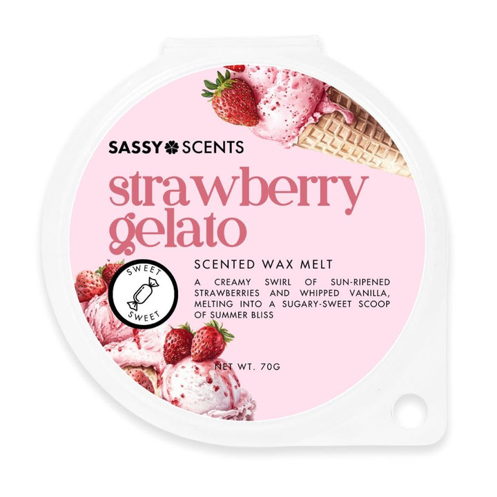 Strawberry Gelato XL Wax Melt - Sassy Scents